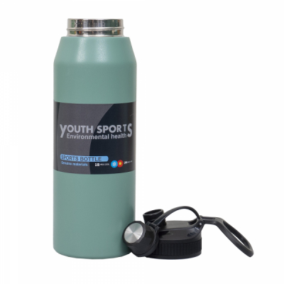 Termos YOUTH SPORTS interior Inox 1L model sticla verde Zilan ZTS8446