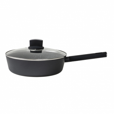 Tigaie adanca aluminiu suprafata antiaderenta capac 28cm Zilan ZLN0898