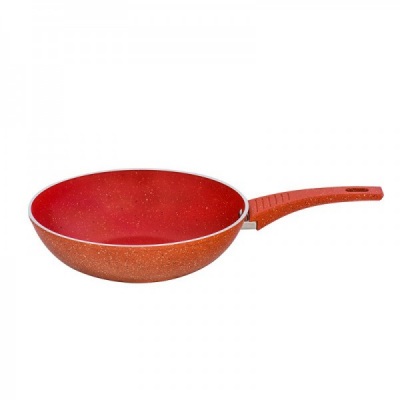 Tigaie cu interior Marmorat Wok 28cm cu capac Grunberg GR369