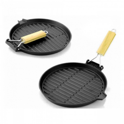 Tigaie grill de fonta rotunda 26cm Sapir SP4616A26