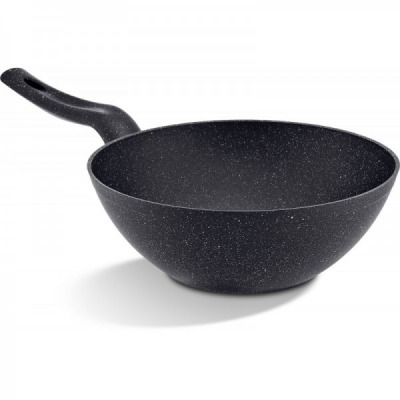 Tigaie Wok Aluminiu Interior Granit 24cm Bonera GRNT2601 JU