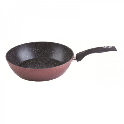 Tigaie Wok Marmorata 3.3l 7.5x28cm, Baza Inductie Grunberg GR2437