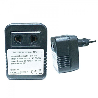 Transformator 220V 110V Convertor Tensiune tip Stecher 220V 50W