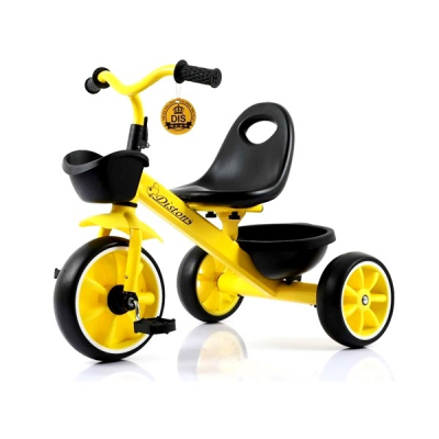 Tricicleta pentru Copii Max. 3 Ani 15Kg Jolly Kids DS902 Galbena