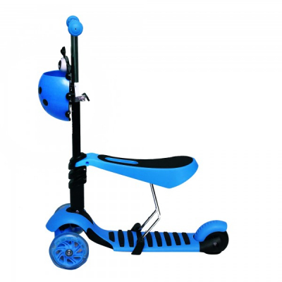 Trotineta Copii Micro Scooter 3in1 2-7 Ani 25Kg Albastra