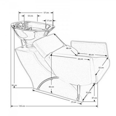 Unitate Spalare Scafa Ceramica Coafor Baterie Inclusa Salta US02