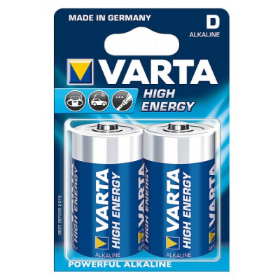 Set 2 Varta High Energy Baterii D Alcaline LR20