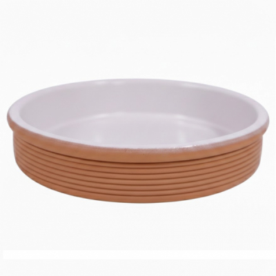 Vas Rotund 15cm Ceramica Arsa Glazurata pentru Cuptor CR76115 CNN19356