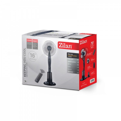 Ventilator Camera 40cm cu Pulverizare Apa 3.2l 75W Zilan ZLN0966