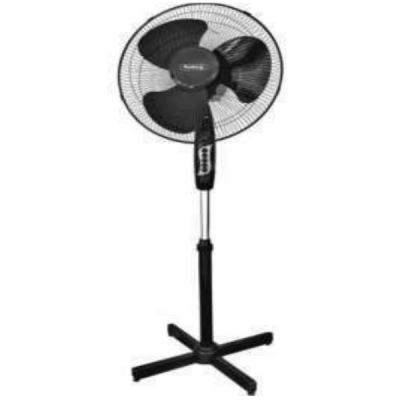 Ventilator cu Picior 45W 40cm 3 Trepte de Viteza Rosberg R51760B Negru