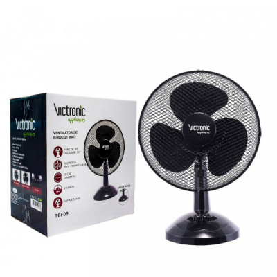 Ventilator de Birou 22cm 20W 2 Trepte Victronic TBF09