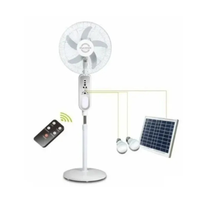 Ventilator Reincarcabil cu Picior si Panou Solar USB 16” GdLite GD8036