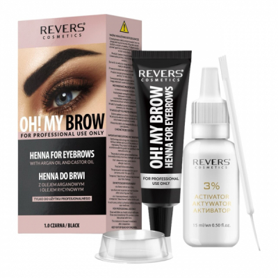 Vopsea de sprancene Henna Oh! My Brows Revers Negru 1.0 30ml DNC30689