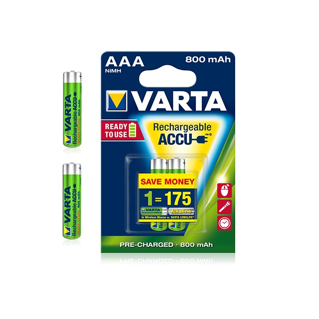 Acumulatori Varta AAA 800mAh 1.2V Ni-Mh