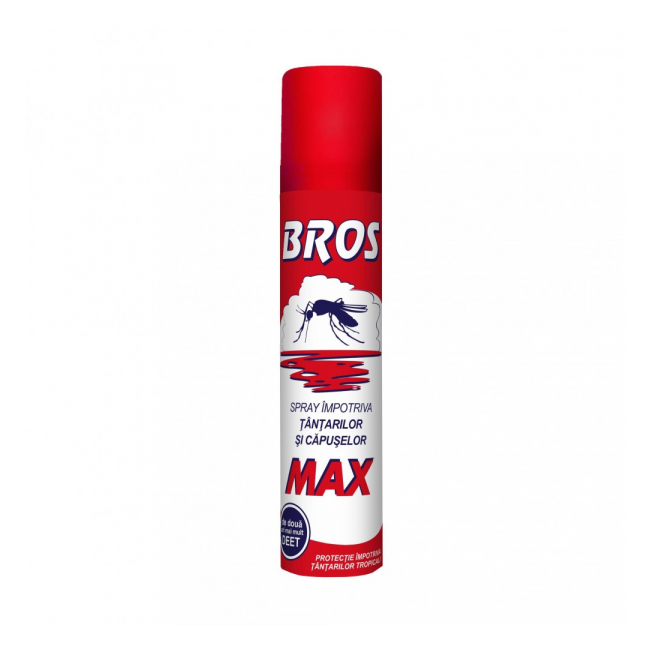 Aerosol MAX impotriva tantarilor si capuselor 90ml Bros DNC25800