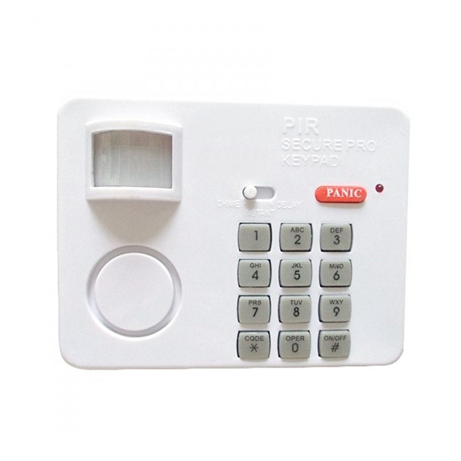 Alarma Wireless cu Senzor de Miscare PIN Acces si Buton Panica YL107