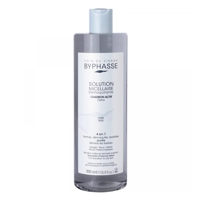Apa Micelara Activ Carbon 4in1 pentru ten mixt si gras 500ml Byphasse DNC49185