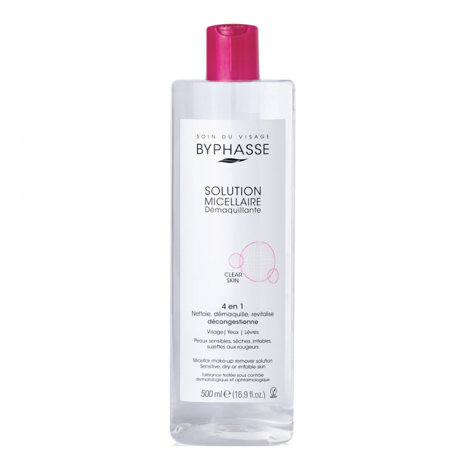 Apa Micelara Clear Skin 4in1 pentru piele uscata si sensibila 500ml Byphasse DNC40027