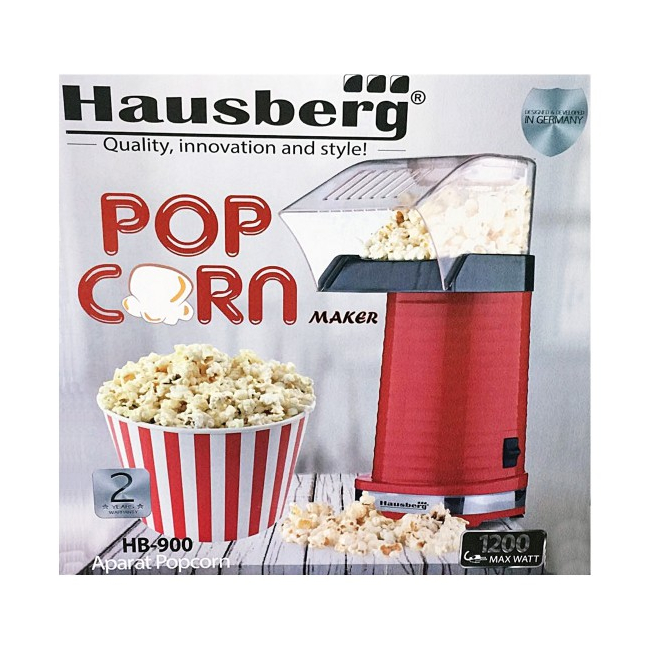 Aparat de facut Popcorn 1200W Hausberg HB900