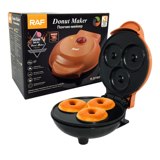 Aparat Electric Antiaderent de Facut Gogosi Acasa 500W RAF R22190 PSN