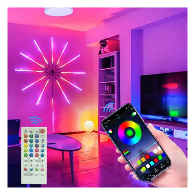 Artificii LED Banda RGB 5050 la USB, BT QR APP Telecomanda Music 150cm