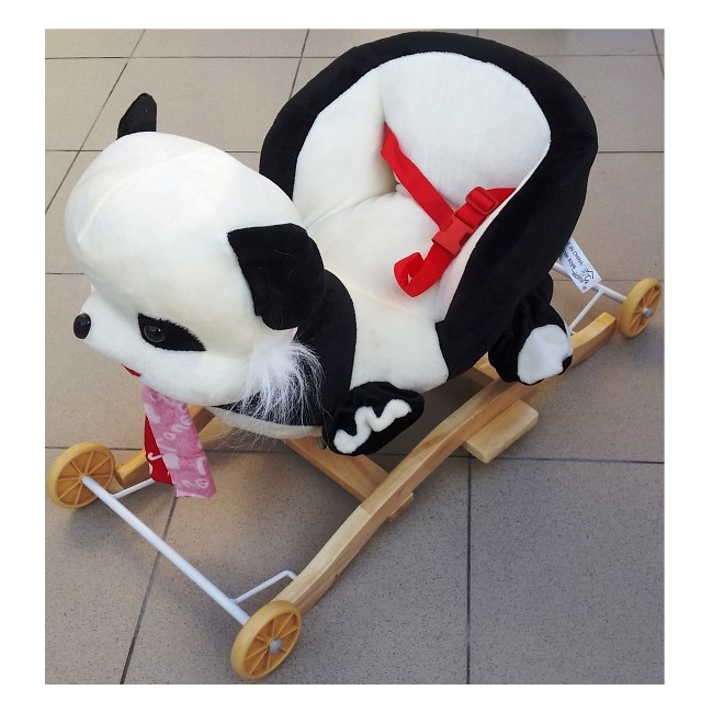 Balansoar cu Roti Muzical Urs Panda cu Ham Siguranta Copii BL108