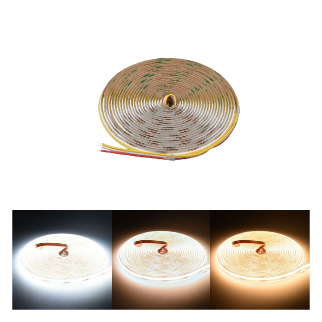 Banda LED 5m Digital COB 576D/m 3in1 Alb Rece, Natur si Cald IP20 18A203 XXM