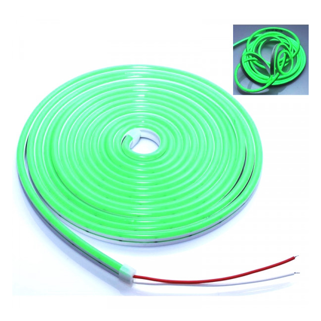 Banda LED Flexibil Neon Flex 5m 12V Alim.Neinclusa Verde 18A059 XXM