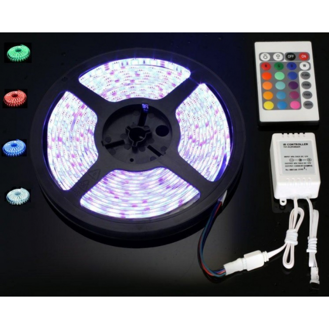 Banda Luminoasa 250 LED SMD 5050RGB 5m cu Telecomanda