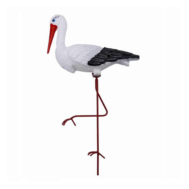 Barza decorativa plastic pentru gradina 83cm Zilan EXT 5590