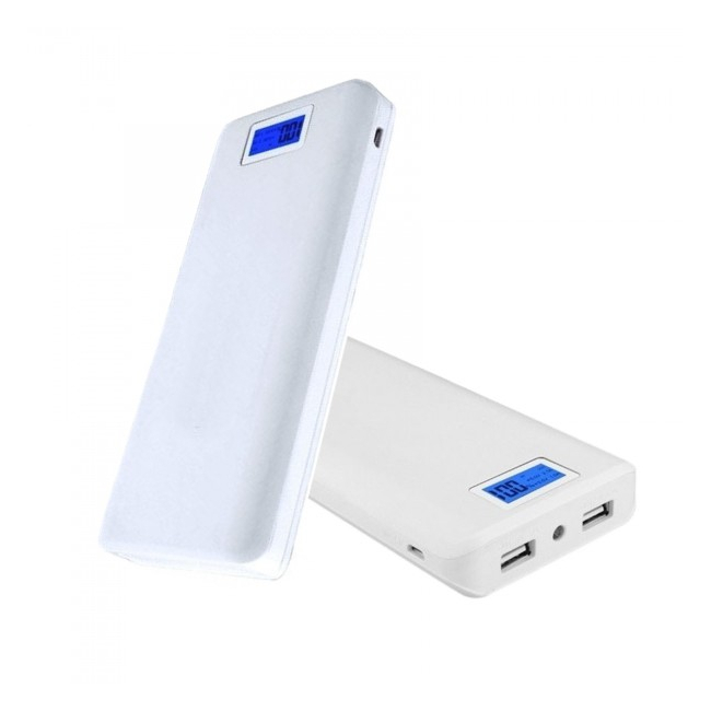 Baterie Externa Power Bank cu 2 USB si ecran LCD Power Box 20000