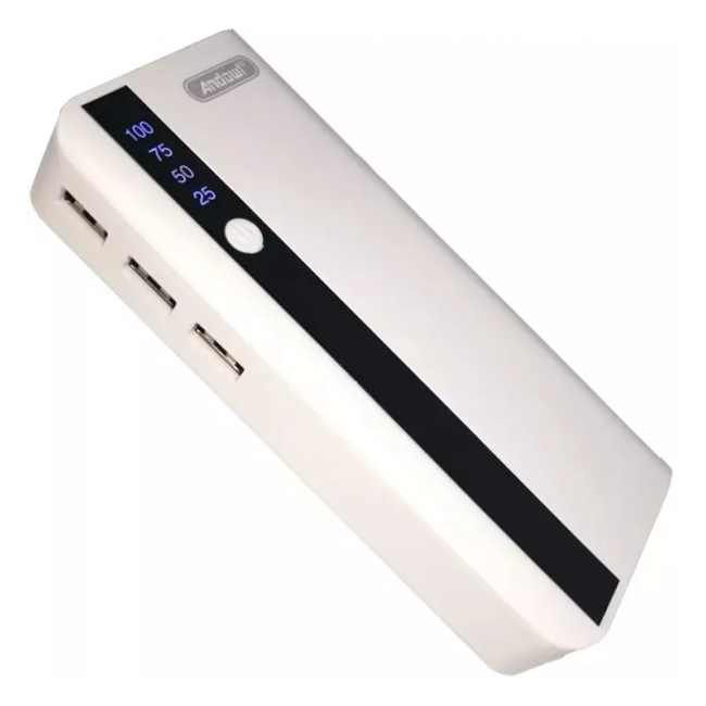 Baterie Externa Power Bank cu Afisaj 3 USB 10000 Andowl QT67
