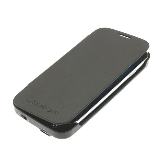 Baterie Externa tip Husa Neagra Samsung Galaxy S4 4000mAh