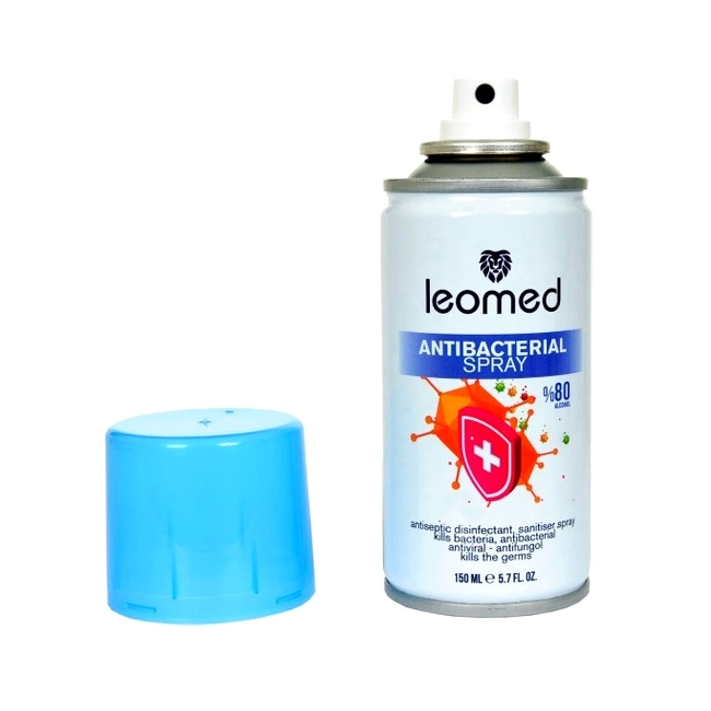 Bax 24 Spray Dezinfectant Maini si Suprafete 150ml 80% Alcool Leomed