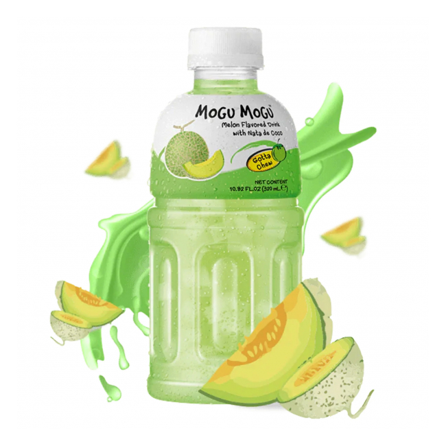 Bax 24 Sucuri Thai Mogu Mogu cu Nata de Coco, Aroma Melon 24 x 320ml