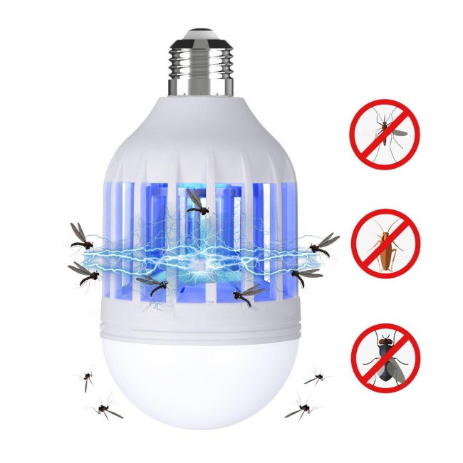 Bec 2in1 cu Lampa UV Anti Insecte 250lm E27 Insect Zapper