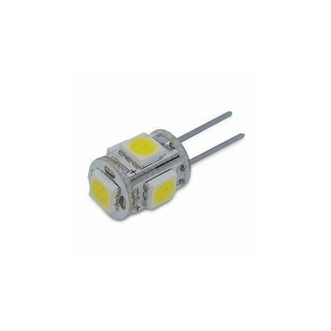 Bec LED 1W 5 LEDuri SMD Bulb G4 Alb Rece