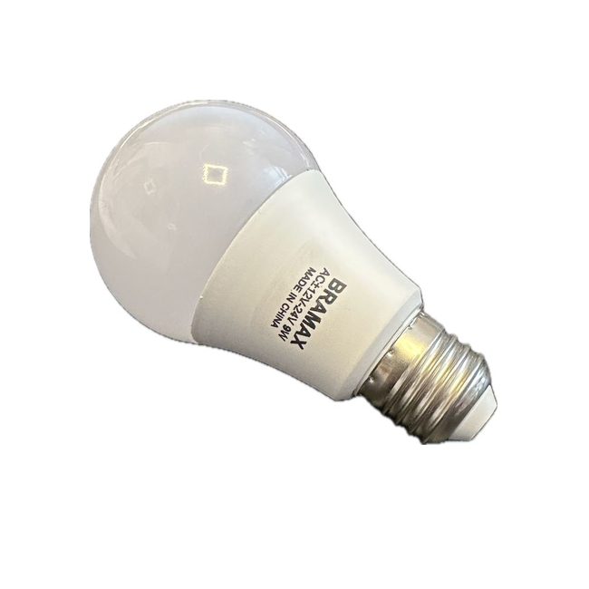 Bec cu LED Bramax A60 12-24V DC E27 9W 6400K D704-9EB MNR2728