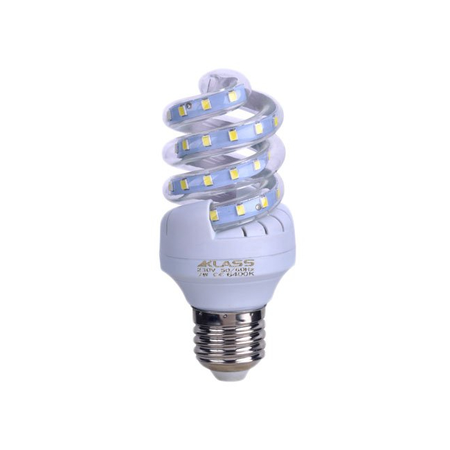 Bec cu LED Klass spirala E27 7W 2700K MNR5877