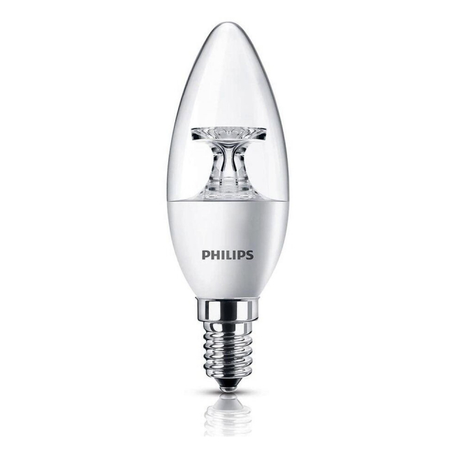 Bec cu LED Philips B35 4W 25W E14 WW 2700K 250LM MNR3059