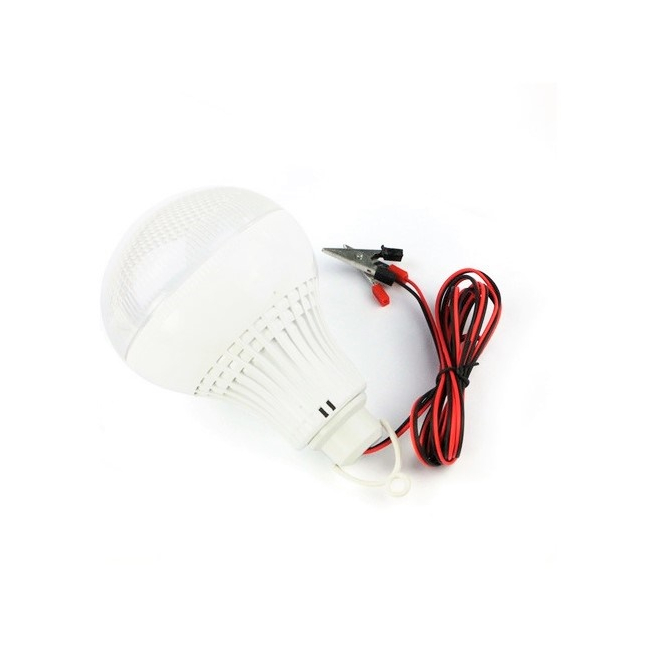 Bec LED 7W 12V Cablu si Clesti Baterie Auto Glob Mat Plastic ONIC XXM