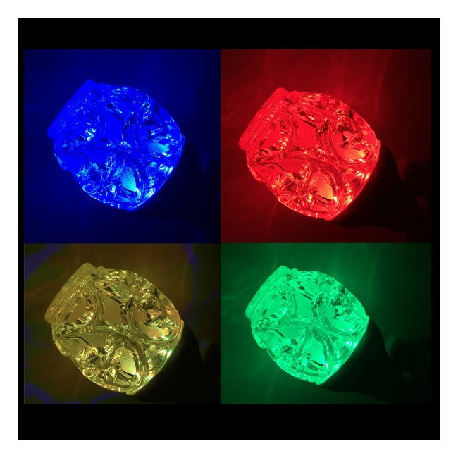 Bec LED Disco RGB Boxa 3W Muzica Bluetooth, Telecomanda Lumini 220V