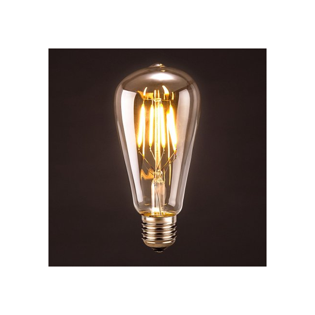 Bec LED Filament 8W Decorativ Edison Vintage Alb Cald E27 ST64 MNR8261