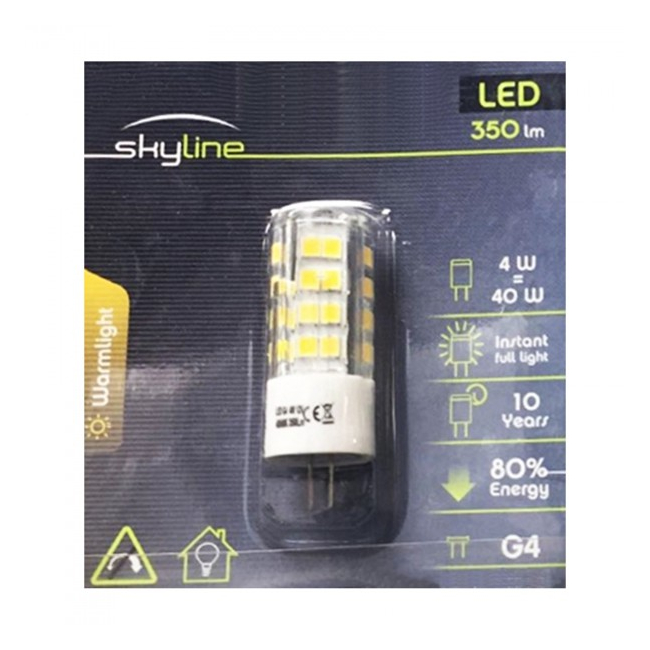 Bec LED SMD 4W Bulb Alb Natural 4000K G4 12V Skyline SL1388