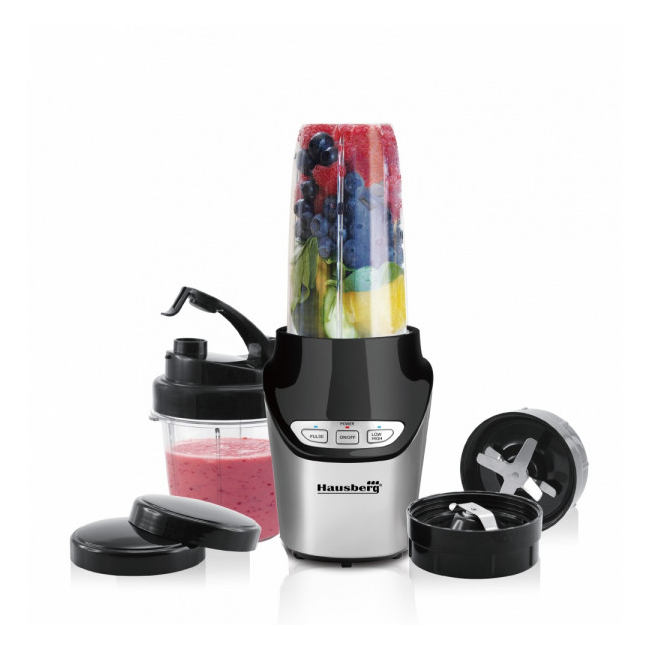 Blender cu Recipient Sport Portabil 1000W Hausberg HB7705