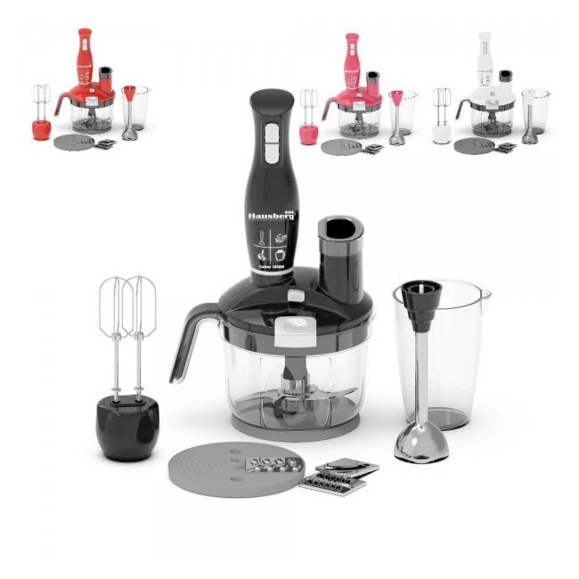 Blender Multifunctional 4in1 cu Tel, Bol 1.5l  1500W Hausberg HB7710