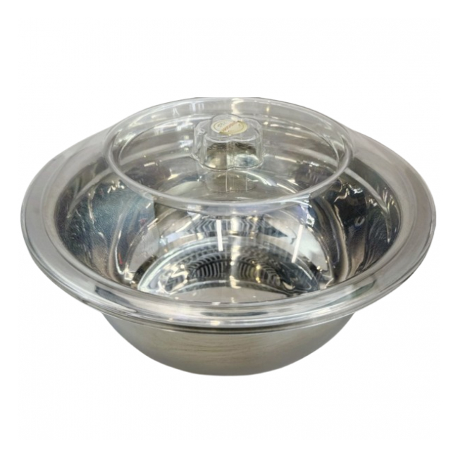 Bol Inox cu Capac Plastic 30cm WEI A-16072 DNC63846