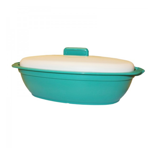 Bol oval din plastic cu capac 2833