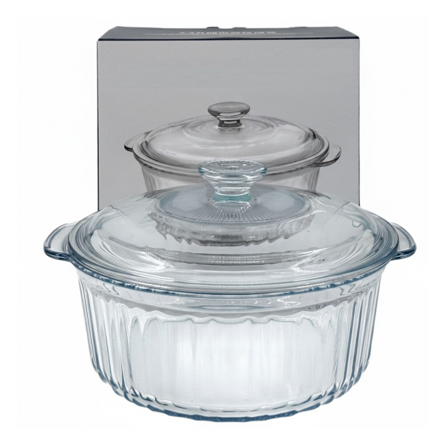 Bol Rotund Sticla Termorezistenta cu Capac 2.3L WEI A-16325 DNC67068