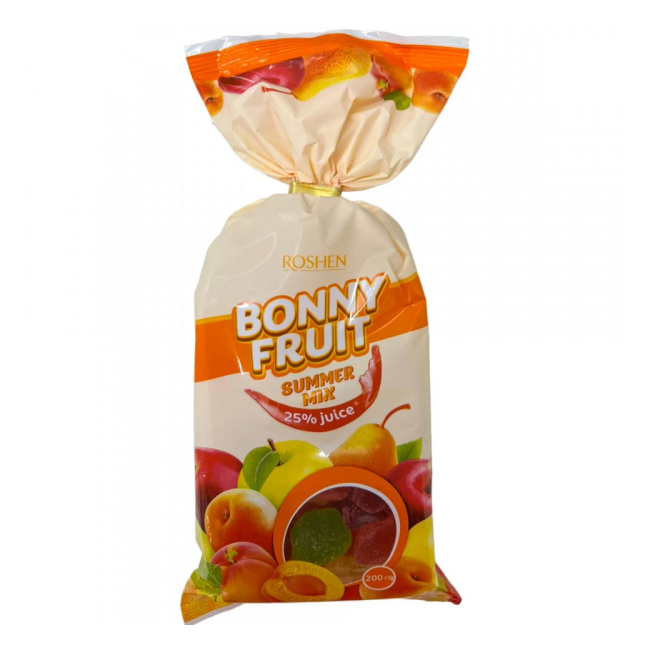 Bomboane fructate moi Bonny Fruit Summer Mix Roshen 200g MGR26291